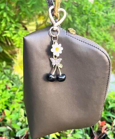 Cute Cherry Keychain Bag Charm for Women Bag Decor Gift for Holiday Birthday Christmas in Saudi Arabia