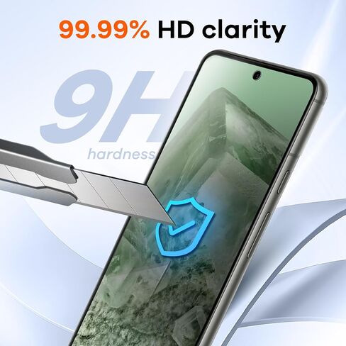 4+4 Pack Screen Protector & Phone Lens Camera Protector for Google Pixel 7, 9H Tempered Glass Cell Phone Protector, Anti-Fingerprint Phone Camera Case, Bubble Free Installation in Kuwait