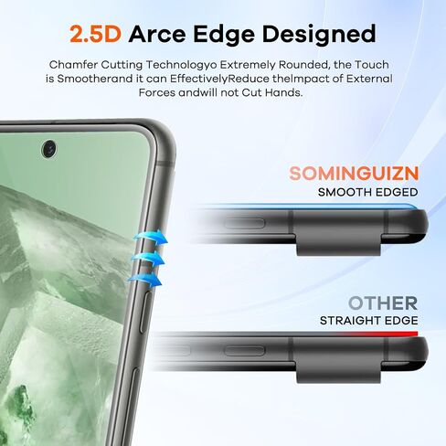 4+4 Pack Screen Protector & Phone Lens Camera Protector for Google Pixel 7, 9H Tempered Glass Cell Phone Protector, Anti-Fingerprint Phone Camera Case, Bubble Free Installation in Kuwait