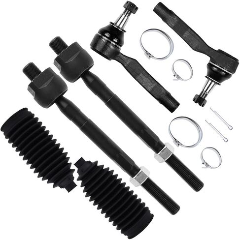 SCITOO 6pcs Front Inner Outer Tie Rod End w/Steering Boot Suspension Kit fit 2003-2009 for Nissan 350Z 2003-2007 for INFINITI G35 in Saudi Arabia