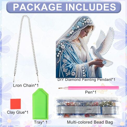 Diamond Art Painting Pendant Kits with Hanging Chain 5D Diamond Art Hanging Kit DIY Diamond Crystal Window Door Hanging Pendant Kit for Adults Gift Wall Home Christmas Decoration 25.2x23.3 cm, Coffee in Kuwait