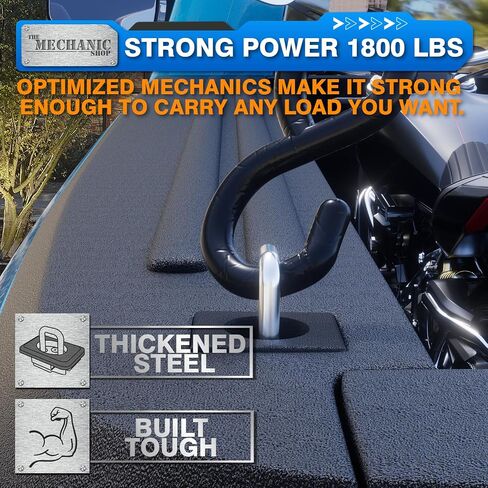 TMS Tie Down Anchor قابل للسحب على الجانب العلوي من سرير الشاحنة على شكل حرف D متوافق مع 1998-2016 Ford F-150 F-250 F-350 Super Duty، 1999-2013 Chevy Silverado & GMC Sierra 1500 2500 3500، حزمة من 4 in Kuwait