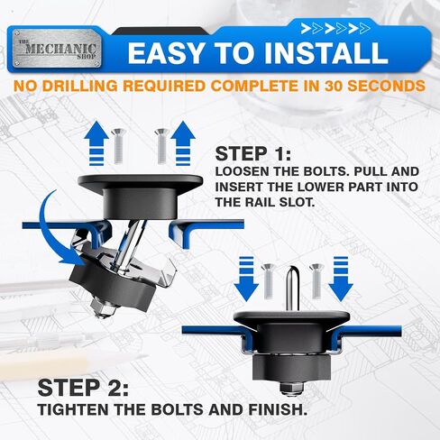 TMS Tie Down Anchor قابل للسحب على الجانب العلوي من سرير الشاحنة على شكل حرف D متوافق مع 1998-2016 Ford F-150 F-250 F-350 Super Duty، 1999-2013 Chevy Silverado & GMC Sierra 1500 2500 3500، حزمة من 4 in Kuwait
