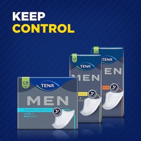 TENA MEN Guard for Men - High Absorbency Incontinence Protector (LEVEL3 6 PAC) in Saudi Arabia