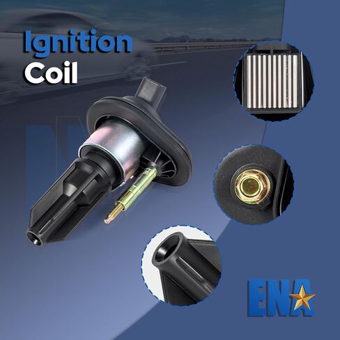 ENA Ignition Coil Pack Compatible with Chevrolet GMC Isuzu Hummer Saab Buick Trailblazer Envoy Rainer Colorado Canyon Ascender i-280 i-290 i-350 9-7x H3 2.8 2.9 3.5 4.2 Replacement for UF303 C1395 in Saudi Arabia