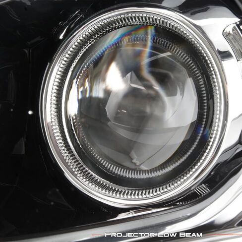 AKKON - Fits 2016-2017 Honda Accord LX 4Door Sedan [Halogen Type] Projector Headlight Chrome Headlamp Driver Left Side in Saudi Arabia