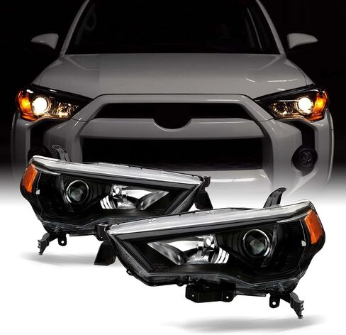 AKKON - For 2014-2024 Toyota 4Runner OE Factory Style Projector Headlights Assembly - Black Housing in Saudi Arabia