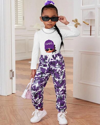 Girls 2 Piece Outfit Sweatsuits Tie Dye Clothes Set Long Sleeve Sweatshirts Sweatpants Athletic Tracksuit 4-13Y in Kuwait