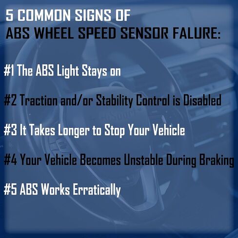 HiSport ALS2688 2PCS Front L/R ABS Wheel Speed Sensor, Compatible with Mercedes-Benz C250 C300 C350 2012, 2013, 2014, 2015 Replace 2049057900, 2049052905, 2049054305 in Saudi Arabia