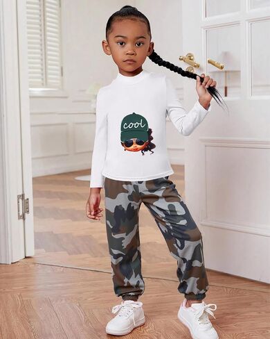 Girls 2 Piece Outfit Sweatsuits Tie Dye Clothes Set Long Sleeve Sweatshirts Sweatpants Athletic Tracksuit 4-13Y in Kuwait