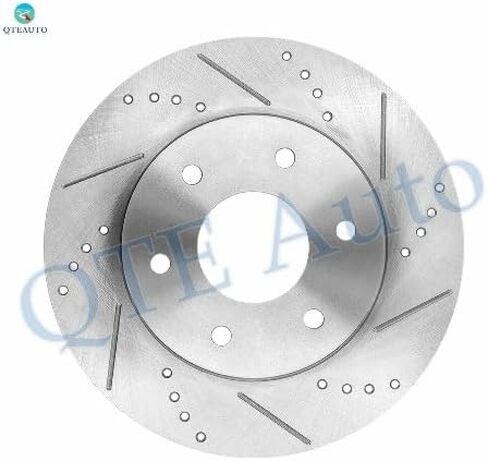 PM Auto Front Drilled Slotted Brake Disc Rotors 320mm For 2004-2006 Nissan Titan LE SE XE in Saudi Arabia