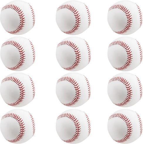كرات البيسبول القياسية الفارغة في Rarapop ، وحجم رسمي بحجم 9 بوصات ، تدريبات تدريب على البيسبول للعب البيسبول للعب في الدوري ، والضرب ، والضرب ، والميدان ، والتوقيع in Kuwait