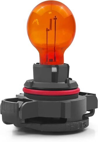 2 قطعة PSY24W مصباح الضباب الأمامي DC12V 24 واط، استبدال مصابيح وقوف السيارات DRL لإشارة الانعطاف الأمامي، أصفر/كهرماني 3000K-4000K in Saudi Arabia