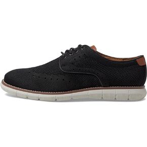 Johnston & Murphy Unisex-Child Holden Knit Wing Tip (Little Big Kid) Oxford