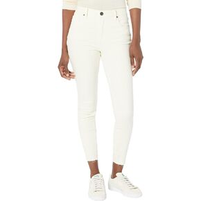 KUT from the Kloth Connie High-Rise Fab AB Ankle Skinny-Raw Hem in Sky Blue