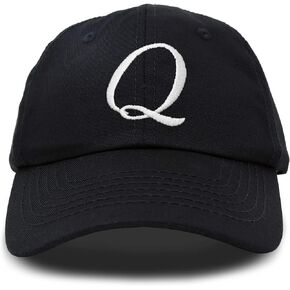 DALIX Initial Hat Letter Q Womens Baseball Cap Monogram Cursive Embroider