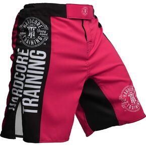 Hardcore Training Fight Shorts Women Pink MMA Boxing Fitness Muay Thai Kickboxing Grappling Sparring Female