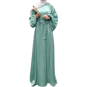 ODIZLI Women Muslim Prayer Dress Islamic Abaya Dress Long Sleeve Floor Length