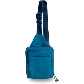 BUNSO Everyday Sling Bag, Multipurpose Crossbody, Best Sling Bag for Travel, Hiking with Water Bottle Holder, Black