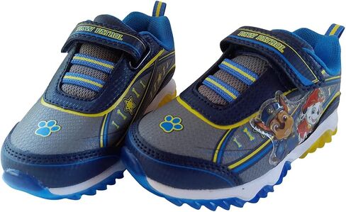 Nickelodeon Boy's Paw Patrol Chase and Marshall Light Up Sneakers (Navy/Yellow, Numeric_10) in Saudi Arabia