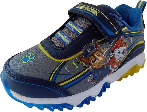 Nickelodeon Boy's Paw Patrol Chase and Marshall Light Up Sneakers (Navy/Yellow, Numeric_10) in Saudi Arabia