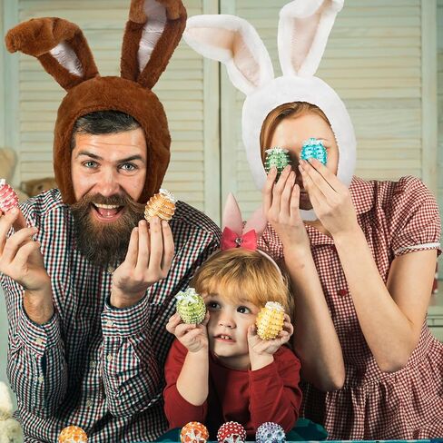 4 Pcs Easter Adult Bunny Hat Bunny Tail Plush Bunny Hood Rabbit Ears Jumbo Bunny Tail Women Costume Cosplay Gift Soft Warm White Brown in Saudi Arabia