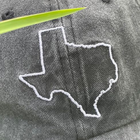 Texas State Flag Outline Women’s Embroidered Baseball Cap Vintage Distressed Unconstructed Hat Black in Saudi Arabia