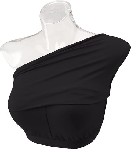 Gnowann Strapless Tube Tops for Women Double Layered Basic Sleeveless Stretchy Padded Bandeau Top in Saudi Arabia