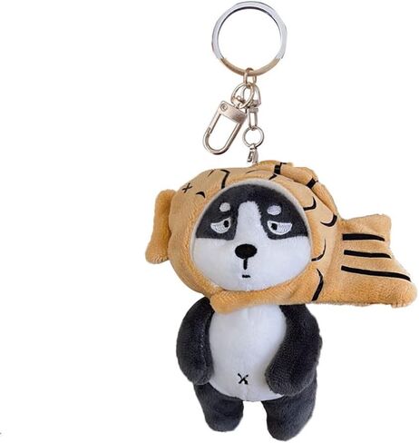 HSYHERE لطيف القطيفة Pp القطن Taiyaki قبعة الحيوانات مفتاح سلسلة الكلب قلادة قلادة دمية قابلة للفصل in Kuwait