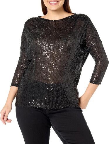 EVANS Women's Plus Size Top Lots of Sequins in Saudi Arabia