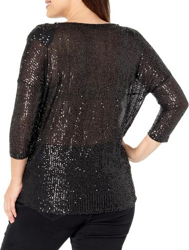 EVANS Women's Plus Size Top Lots of Sequins in Saudi Arabia
