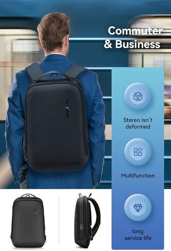 High Tech Backpack for Men,Slim Laptop Backpack with USB Charging Port,Waterproof Business Backpack Ideal for Working,Daily in Saudi Arabia