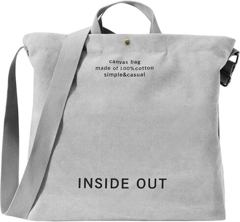 Canvas Tote Bag for Women Hobo Large Capacity Fashion Crossbody Bag Shoulder Bag for Office School Shopping Travel in Saudi Arabia