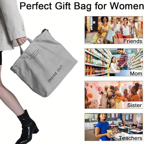 Canvas Tote Bag for Women Hobo Large Capacity Fashion Crossbody Bag Shoulder Bag for Office School Shopping Travel in Saudi Arabia