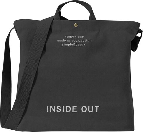 Canvas Tote Bag for Women Hobo Large Capacity Fashion Crossbody Bag Shoulder Bag for Office School Shopping Travel in Saudi Arabia