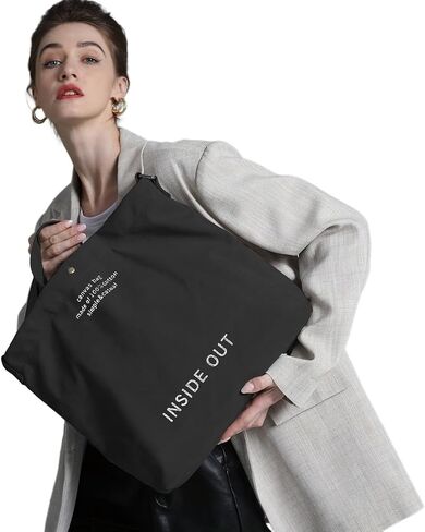 Canvas Tote Bag for Women Hobo Large Capacity Fashion Crossbody Bag Shoulder Bag for Office School Shopping Travel in Saudi Arabia