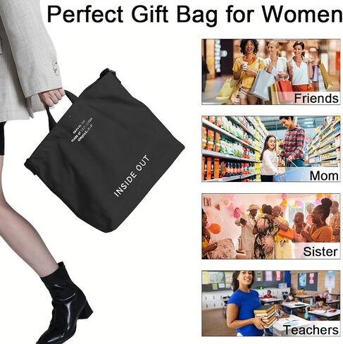 Canvas Tote Bag for Women Hobo Large Capacity Fashion Crossbody Bag Shoulder Bag for Office School Shopping Travel in Saudi Arabia
