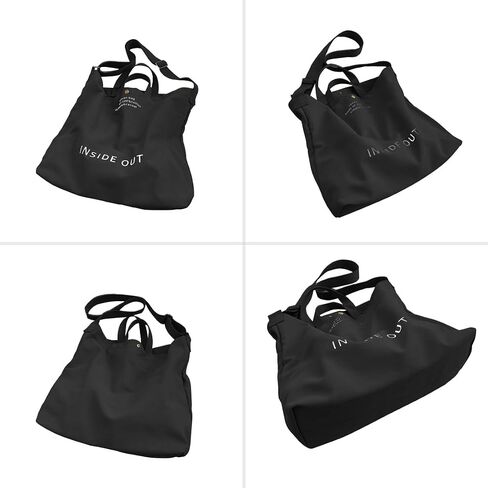 Canvas Tote Bag for Women Hobo Large Capacity Fashion Crossbody Bag Shoulder Bag for Office School Shopping Travel in Saudi Arabia