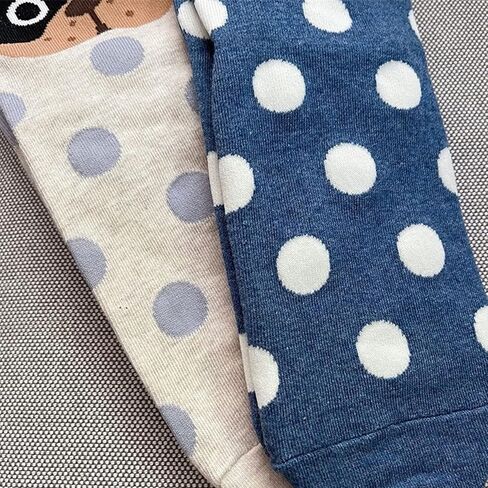 5 أزواج من الجوارب القابلة للتمدد على شكل حيوانات لطيفة على شكل قطة من KLCM للنساء، جوارب دائرية ممتعة ومبتكرة للفتيات، هدية عيد الميلاد للكلاب والثعلب والبومة والباندا in Kuwait