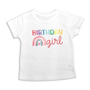 Pastel Rainbow Birthday Party Girl Bodysuit or Shirt, 1st 2nd 3rd 4th It's My Birthday Shirts For Kids Girls 1 2 3 4, Toddler T-Shirts Short Sleeve, Gift Present 698 (Tshirt 4T)