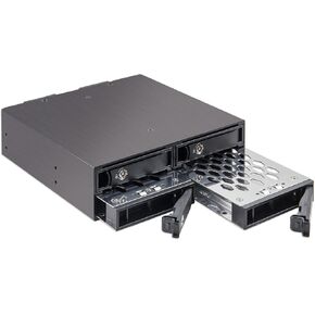 Syba 5.25" Bay Adapter for Slim Optical Drive, 2.5" Trayless Rack for Hard Drives HDD SSD, USB Hub - SY-MRA55005 in Saudi Arabia