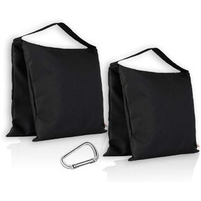 Saddlebag Sand Bags for Photography Video Equipment, 2 Pack Heavy Duty Empty Sandbag Weight Bags for Photo Video Studio Stand, Light Stand Tripod and Jib Arm Mini Camera Crane