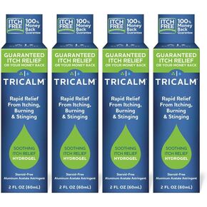 TriCalm Soothing Itch Relief Hydrogel 2 oz, 4 Count