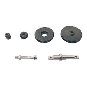 RC Transmission Gear Set Heavy Duty Steel Gearbox Gear with Shaft and Motor Gear for Axial SCX24 1/24 RC Model Crawler Truck Car