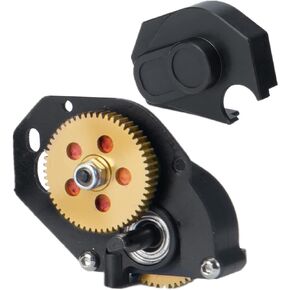 SWX RC Aluminum Assembled Transmission Case Gearbox with Gear for 1/24 RC Crawler Car Axial SCX24 Upgrades Parts