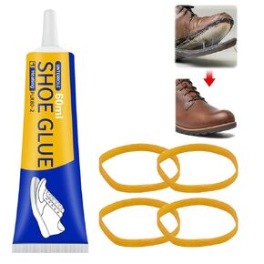 Shoe Glue Sole Repair, Transparent Shoe Glue Repair Adhesive, Waterproof Clear Shoe Repair Glue Kit, Shoe Glue for Sneakers Boots Leather Handbags Fix Soles Heels Repair(60ml)