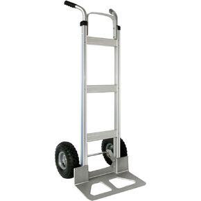 JXUFDHO Hand Truck Heavy Duty, Aluminum Hand Truck Dolly 600lbs Capacity, Dolly Cart with Pneumatic Tire for Moving Home, Workshop, Office