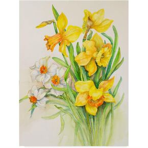 Daffodils Springs Calling Card by Joanne Porter, 14x19-Inch