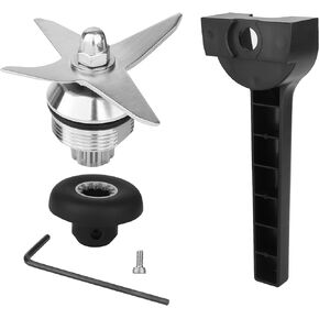 For Vitamix Replacement Blade Parts with Wrench and Drive Socket Removal Tool Kit, vitamix 5200 5000 PRO500 4500 5500 Blender Wet Blade Assembly Replacement, Fit for 64oz 48oz 32oz Classic Container
