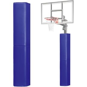 MegaGreen Basketball Pole Pad 72" Tall and 2" Thick Fits 6x6 Inch Pole All-Weather Durable UV-Resistant Waterproof Square Basketball Pole Padding for Player Protection and Safety